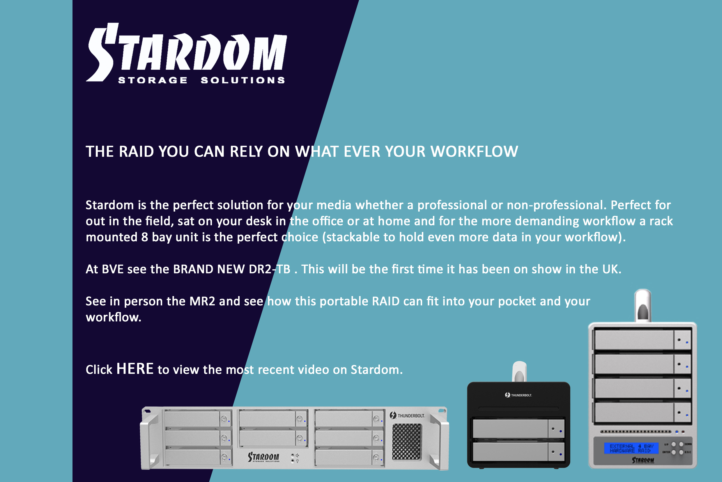  Plan Your Visit for BVE 2017: Stardom_RAID Storage Solutions